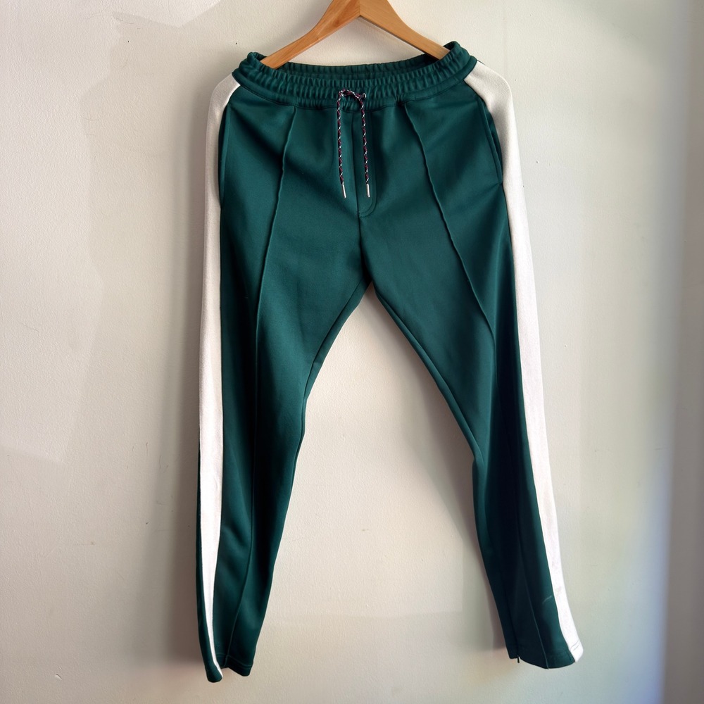 Burberry Side Stripe Lounge Pants Green Small Good